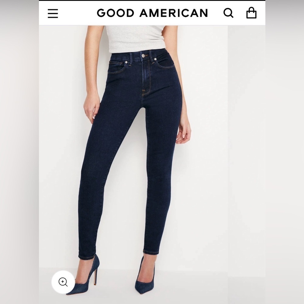 NWT Good American, Always Fits Good Legs Skinny Jean, Size 6-12/B Denethicblue04